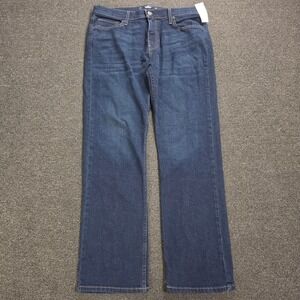 Hollister Classic Straight Jeans Mens 34x32 Dark Wash Epic Flex Denim New